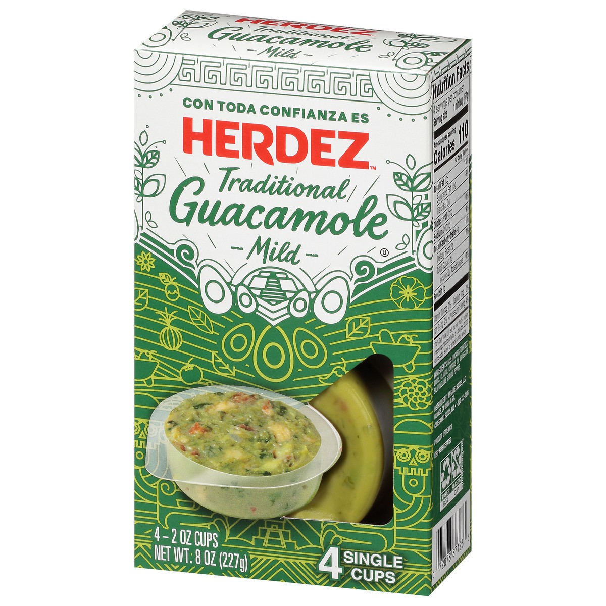 slide 13 of 13, Herdez Mild Traditional Guacamole 2 oz Cup/Tub/Bowl 4 ea Box - 4 ct, 4 ct
