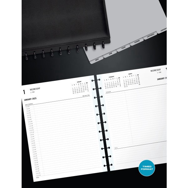 slide 3 of 3, 2025 Tul Discbound Daily Planner Refill Pages, Letter Size, Fashion, January To December, 1 ct