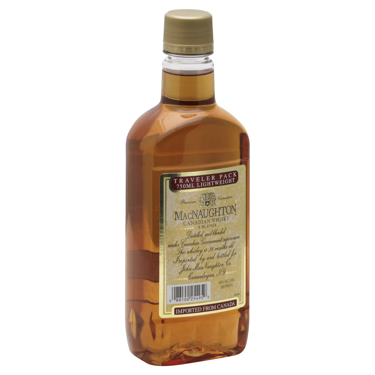 slide 3 of 3, Macnaughton Canadian Whisky, 750 ml