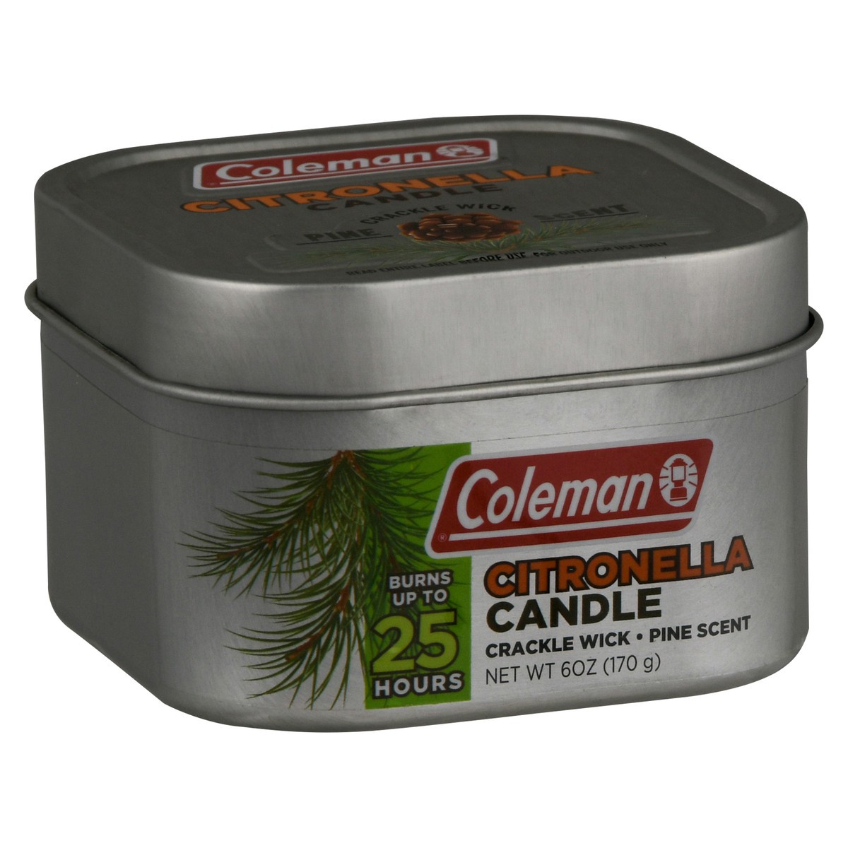 slide 2 of 9, Coleman Citronella Candle Tin Pine, 6 oz