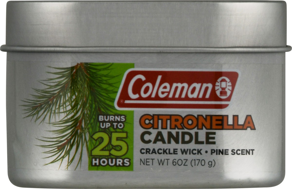 slide 5 of 9, Coleman Citronella Candle Tin Pine, 6 oz