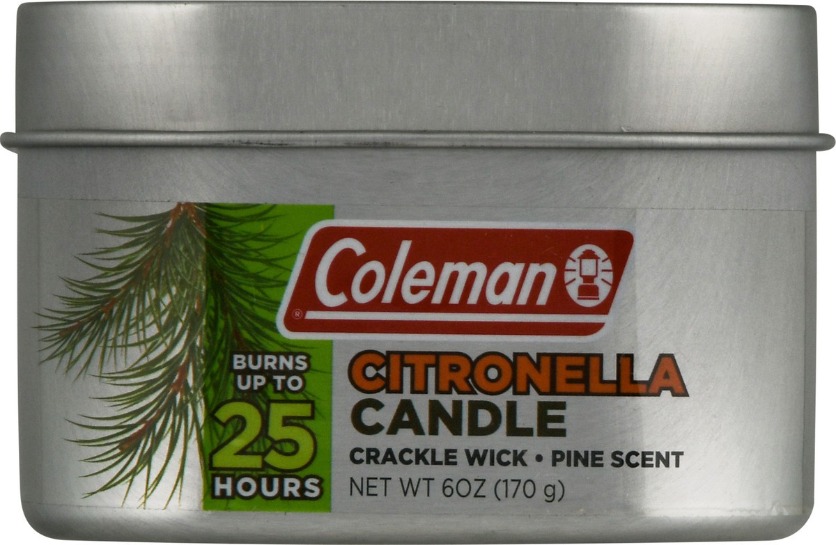 slide 6 of 9, Coleman Citronella Candle Tin Pine, 6 oz