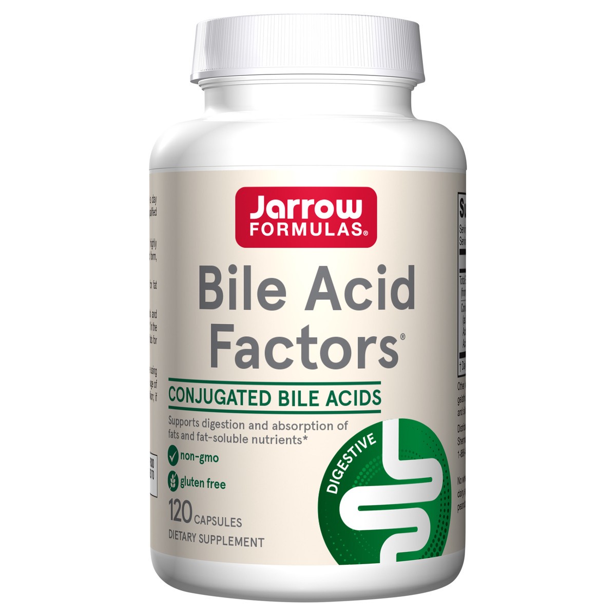 slide 1 of 4, Jarrow Formulas Bile Acid Factors 1000 mg - Dietary Supplement - 120 Capsules - 30 Servings - Conjugated Bile Acid Formulation - Supports Digestion and Absorption of Fats & Fat-Soluble Nutrients, 120 ct