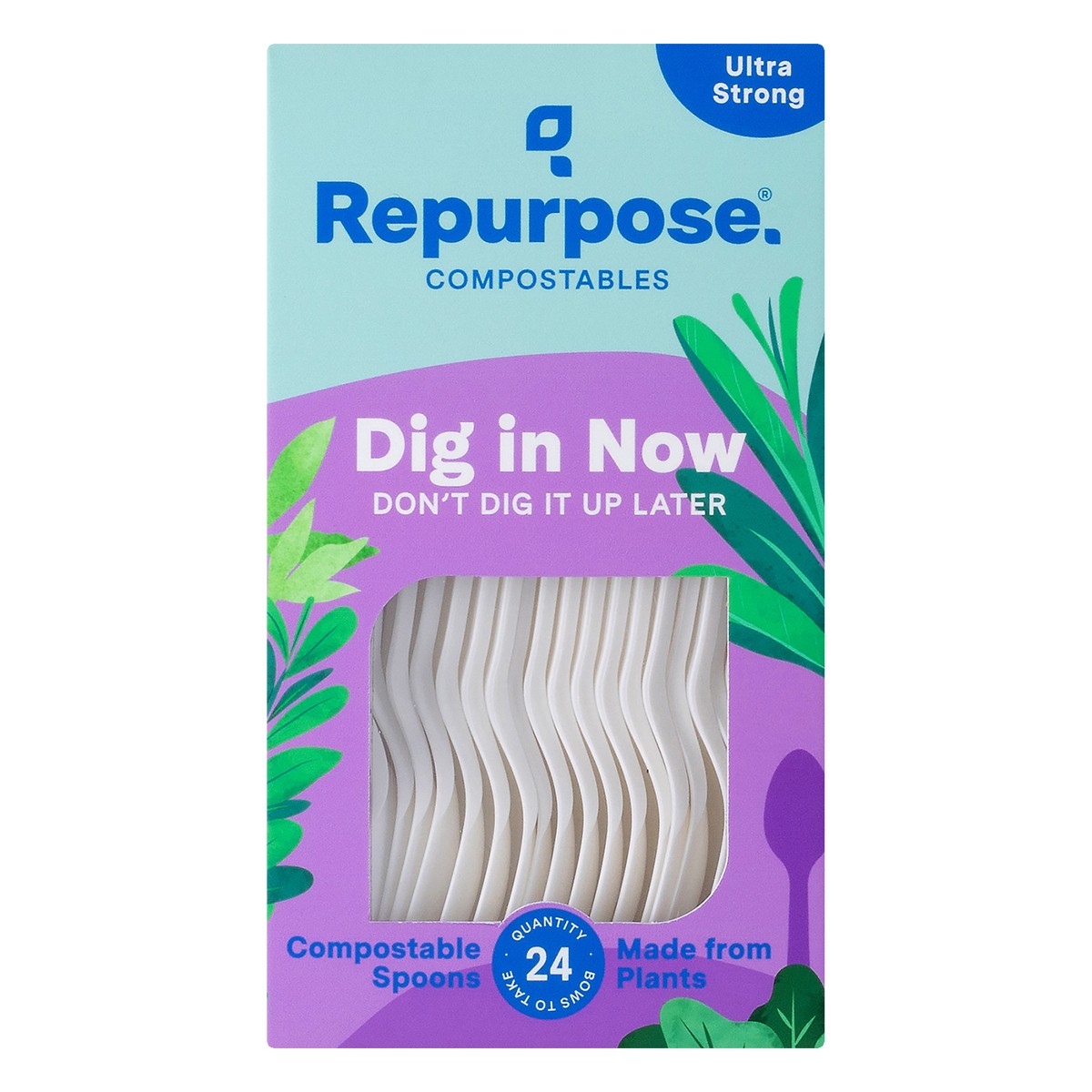 slide 1 of 13, Repurpose Compostables Ultra Strong Spoons, 24 ct