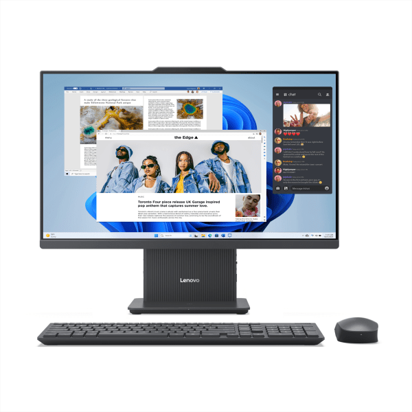 slide 6 of 10, Lenovo A Pc For The Whole Family.The Ideacentre Aio 3I All-In-One Pc Features A Compact, Space-Saving Chassis. With Intel's Core Processors, These Pcs Deliver Performance For Heavy Workloads And Relentless Multitasking., 1 ct