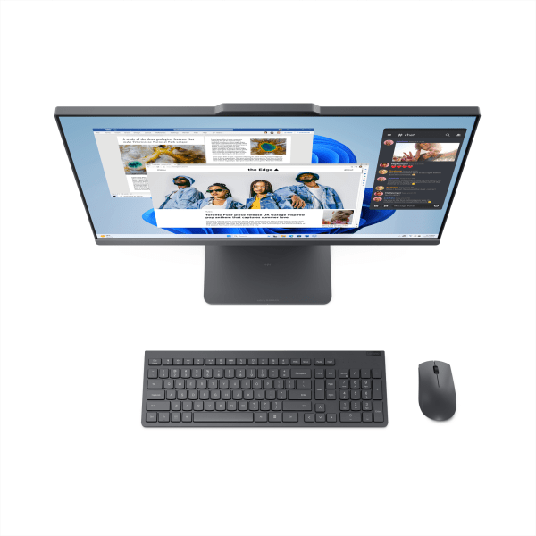 slide 9 of 10, Lenovo A Pc For The Whole Family.The Ideacentre Aio 3I All-In-One Pc Features A Compact, Space-Saving Chassis. With Intel's Core Processors, These Pcs Deliver Performance For Heavy Workloads And Relentless Multitasking., 1 ct