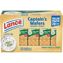 Lance Captain's Wafers Cream Cheese and Chives Sandwich Crackers