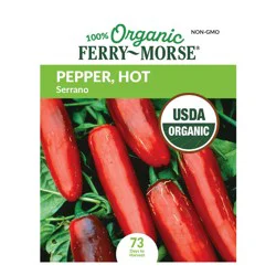 Ferry Morse Organic Serrano Hot Pepper Seeds