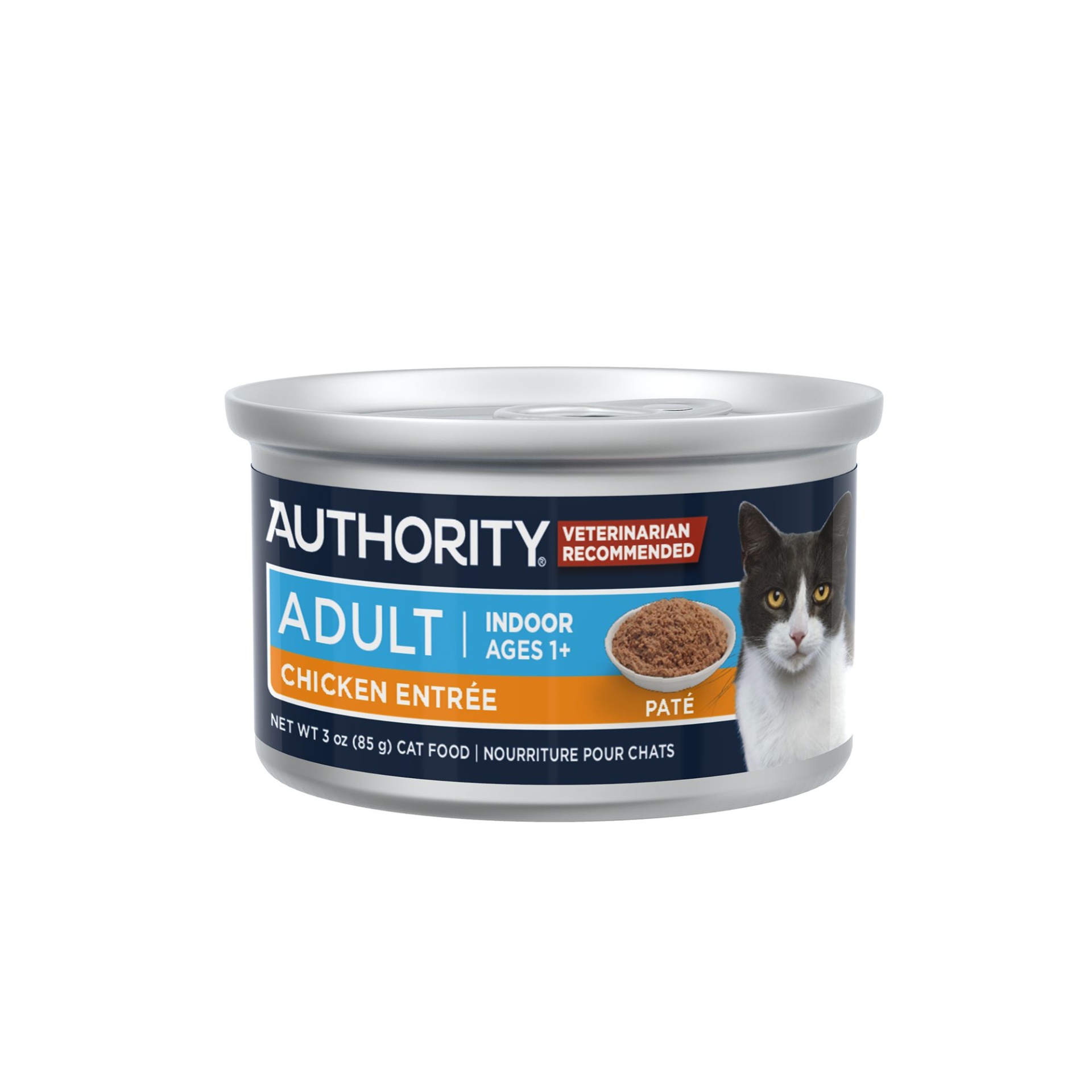 slide 1 of 1, Authority Everyday Health Indoor Cat Wet Food - 3 Oz, Pate, With-Grain, 3 oz