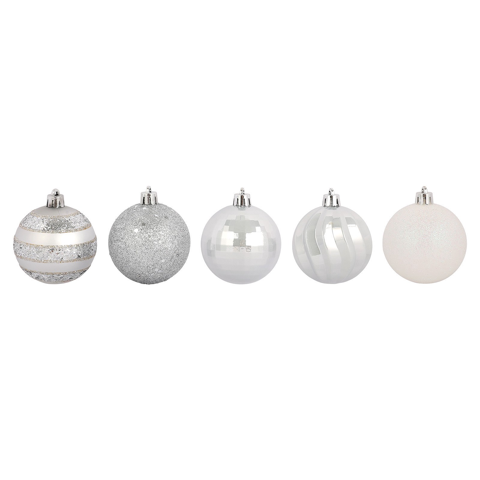 slide 3 of 3, 40 Pack 2" Silver Shatterproof Ball Ornaments By Ashland, 40 ct