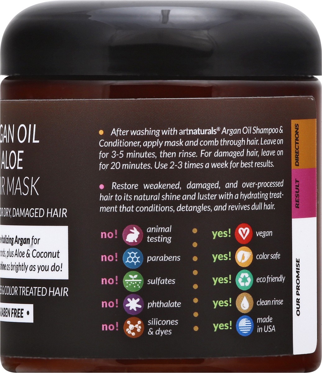 slide 8 of 9, artnaturals Argan Oil & Aloe Hair Mask 8 oz, 8 fl oz