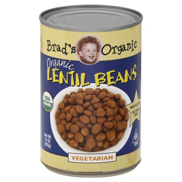 slide 1 of 1, Brad's Organic Beans Lentil, 15 oz