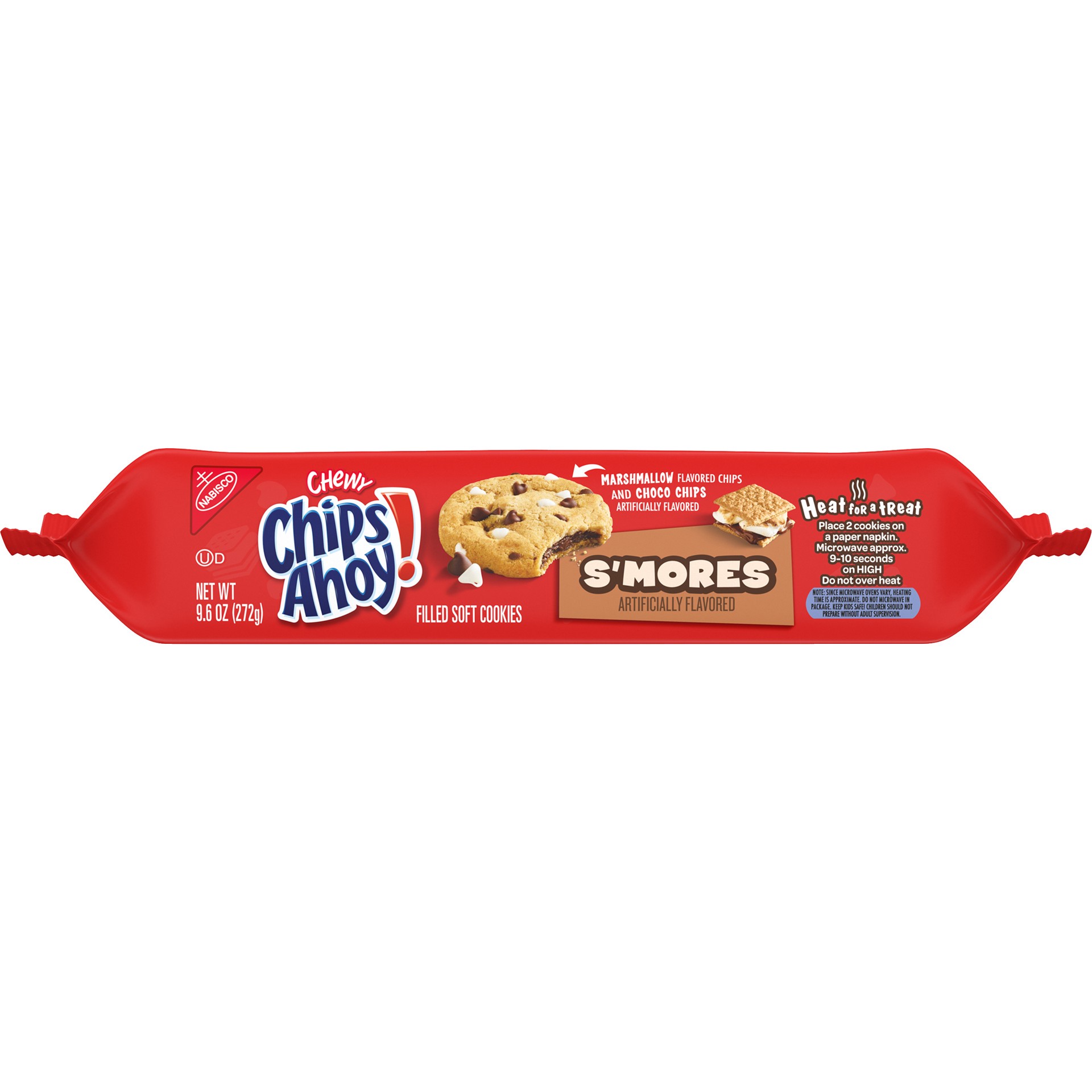 slide 4 of 5, CHIPS AHOY! Chewy S'mores Chocolate Filled Chocolate Chip Cookies, 9.6 oz , 0.6 lb