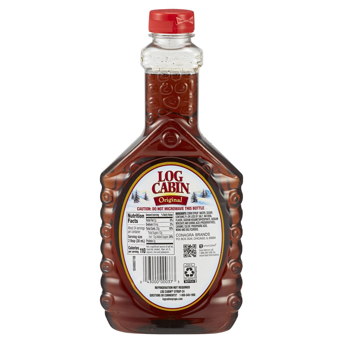 slide 2 of 2, Log Cabin Original Syrup 24 oz, 24 oz