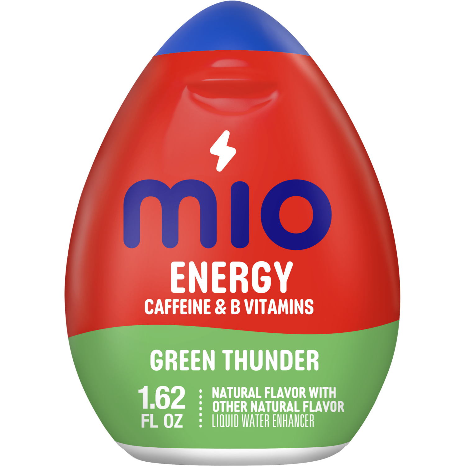 slide 1 of 8, mio Energy Green Thunder Flavored with other natural flavor Liquid Water Enhancer, 1.62 fl oz Bottle, 1.62 fl oz