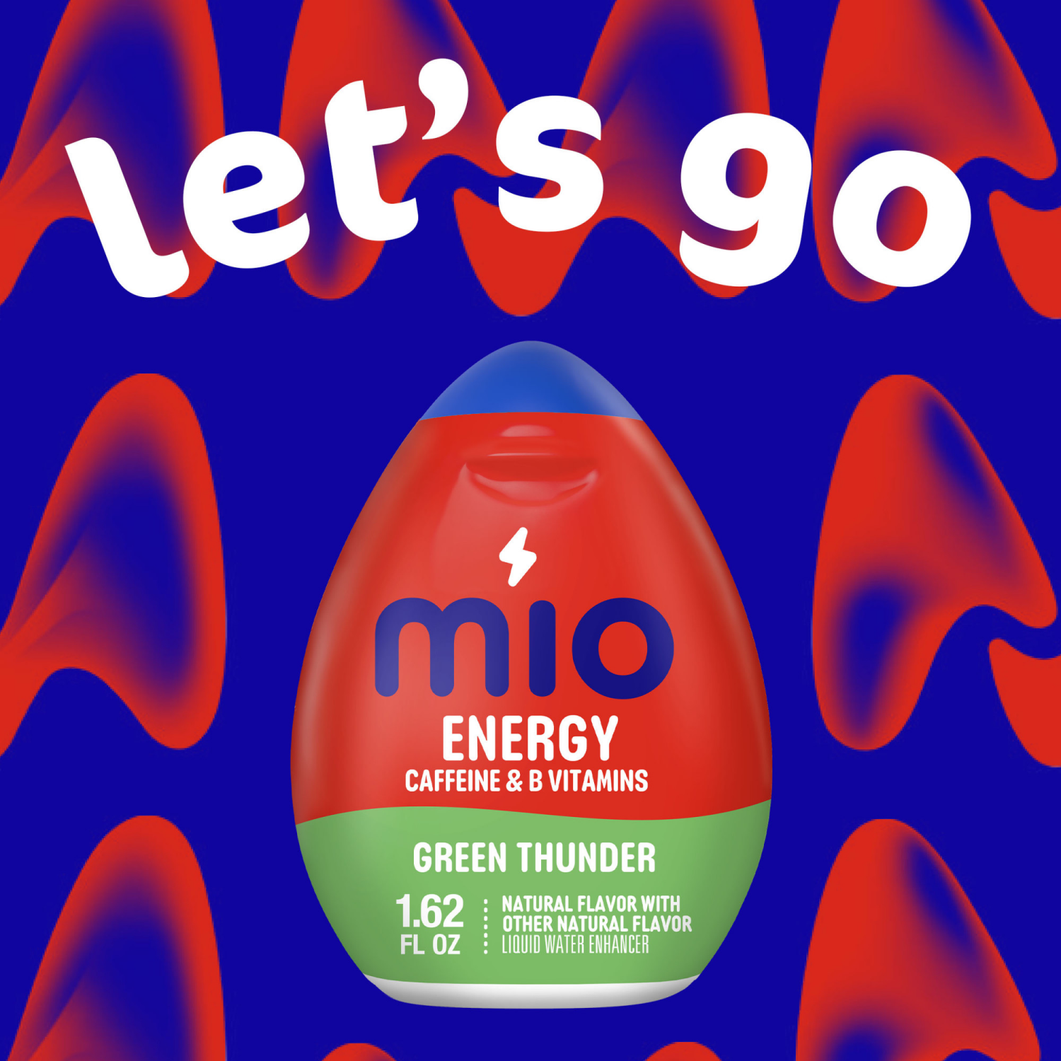 slide 7 of 8, mio Energy Green Thunder Flavored with other natural flavor Liquid Water Enhancer, 1.62 fl oz Bottle, 1.62 fl oz