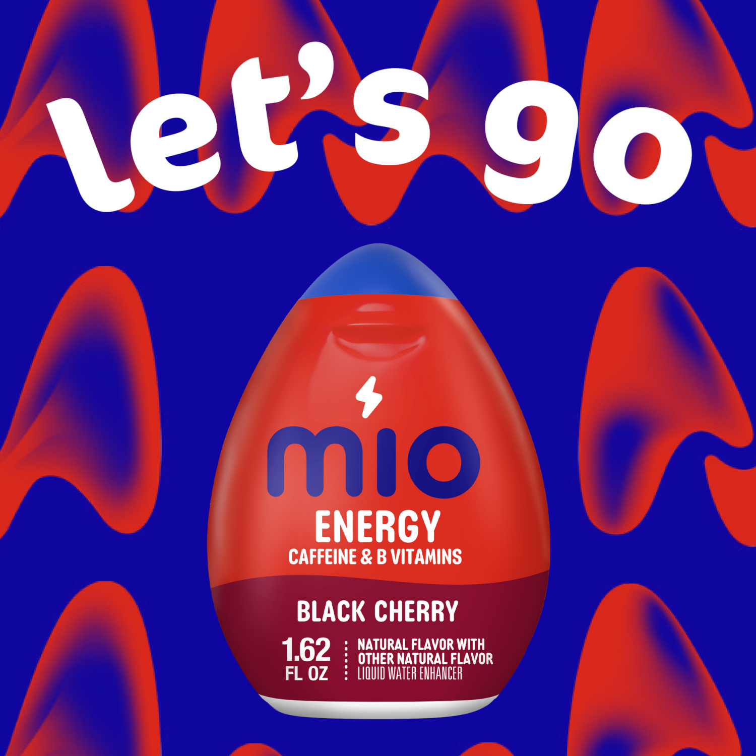 slide 7 of 8, mio Energy Black Cherry Flavored with other natural flavor Liquid Water Enhancer, 1.62 fl oz Bottle, 1.62 fl oz