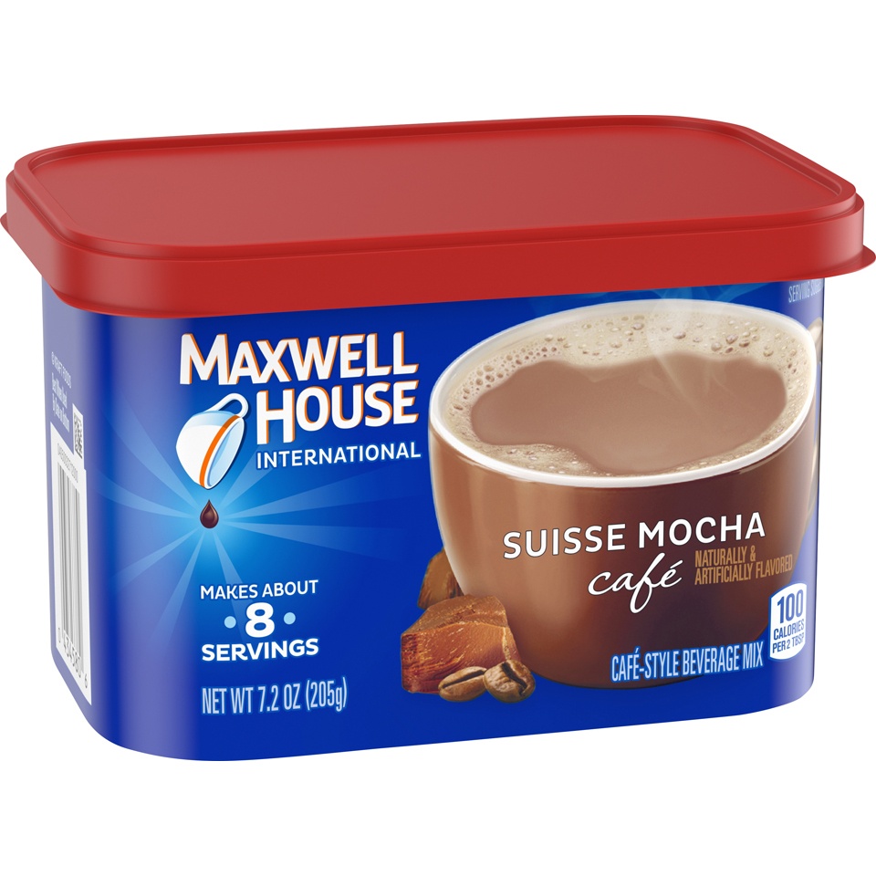 slide 3 of 8, Maxwell House Coffee Suisse Mocha Cafe - 7.2 oz, 7.2 oz