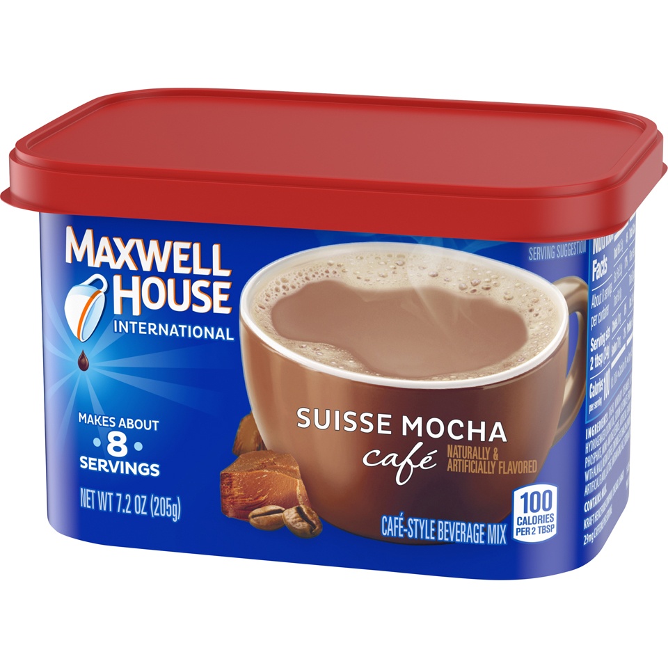 slide 7 of 8, Maxwell House Coffee Suisse Mocha Cafe - 7.2 oz, 7.2 oz