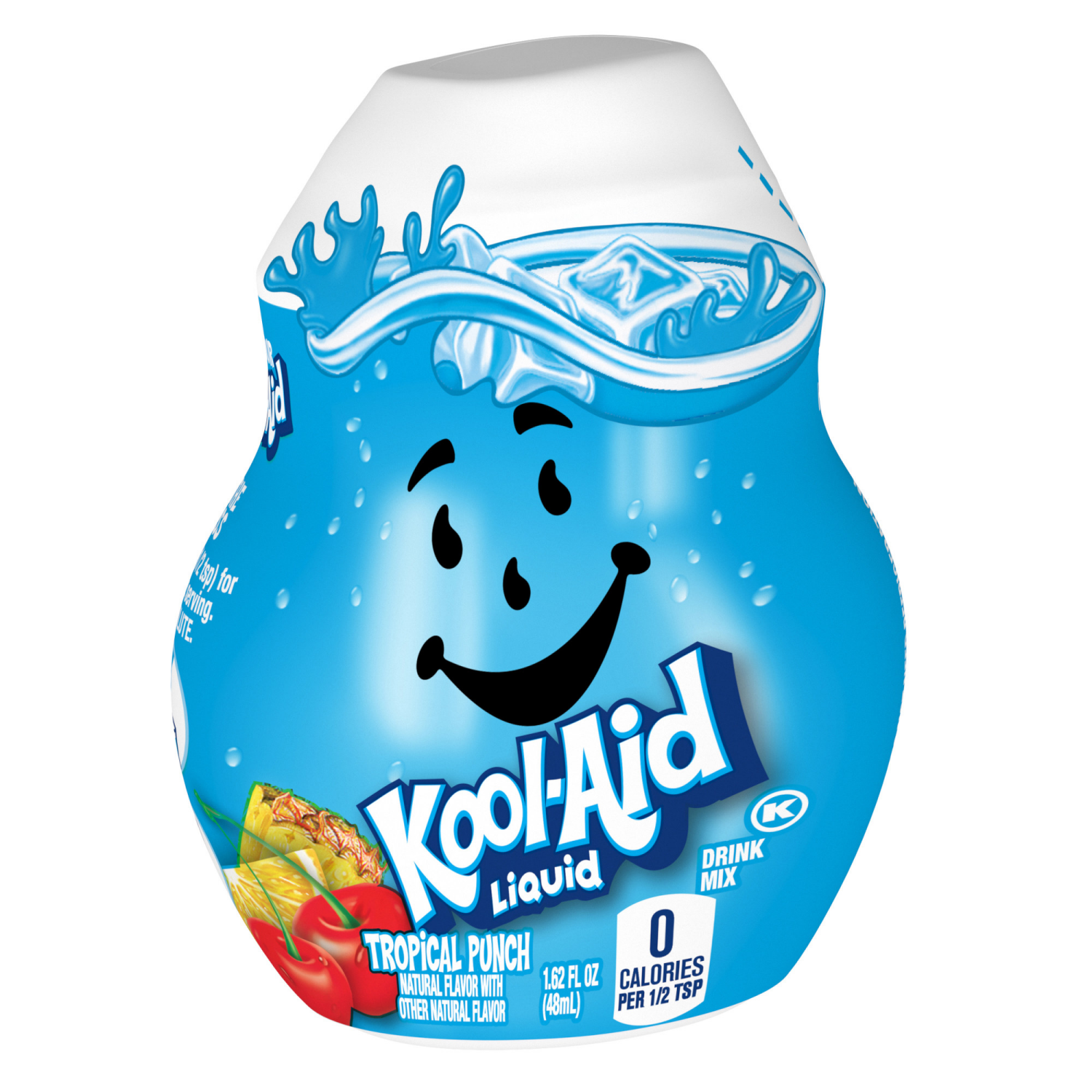 slide 2 of 8, Kool-Aid Liquid Tropical Punch Naturally Flavored Soft Drink Mix, 1.62 fl oz Bottle, 1.62 fl oz