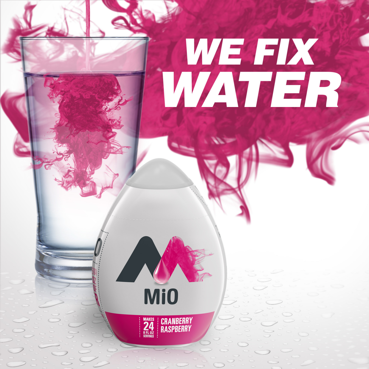 slide 6 of 8, MiO Cranberry Raspberry Liquid Water Enhancer , Caffeine Free, 1.62 fl oz Bottle, 1.62 fl oz