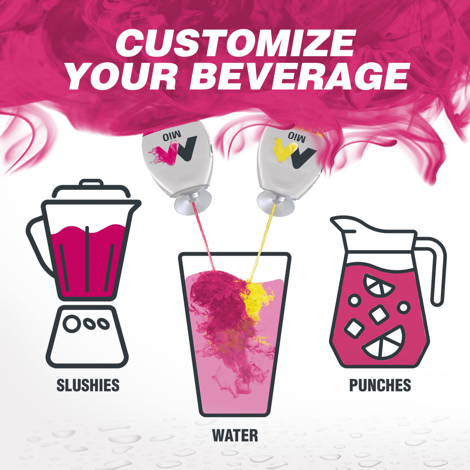 slide 8 of 8, MiO Cranberry Raspberry Liquid Water Enhancer , Caffeine Free, 1.62 fl oz Bottle, 1.62 fl oz