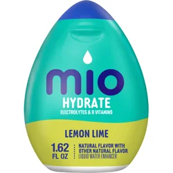 mio Hydrate Lemon Lime Flavored with other natural flavor Liquid Water Enhancer, 1.62 fl oz Bottle