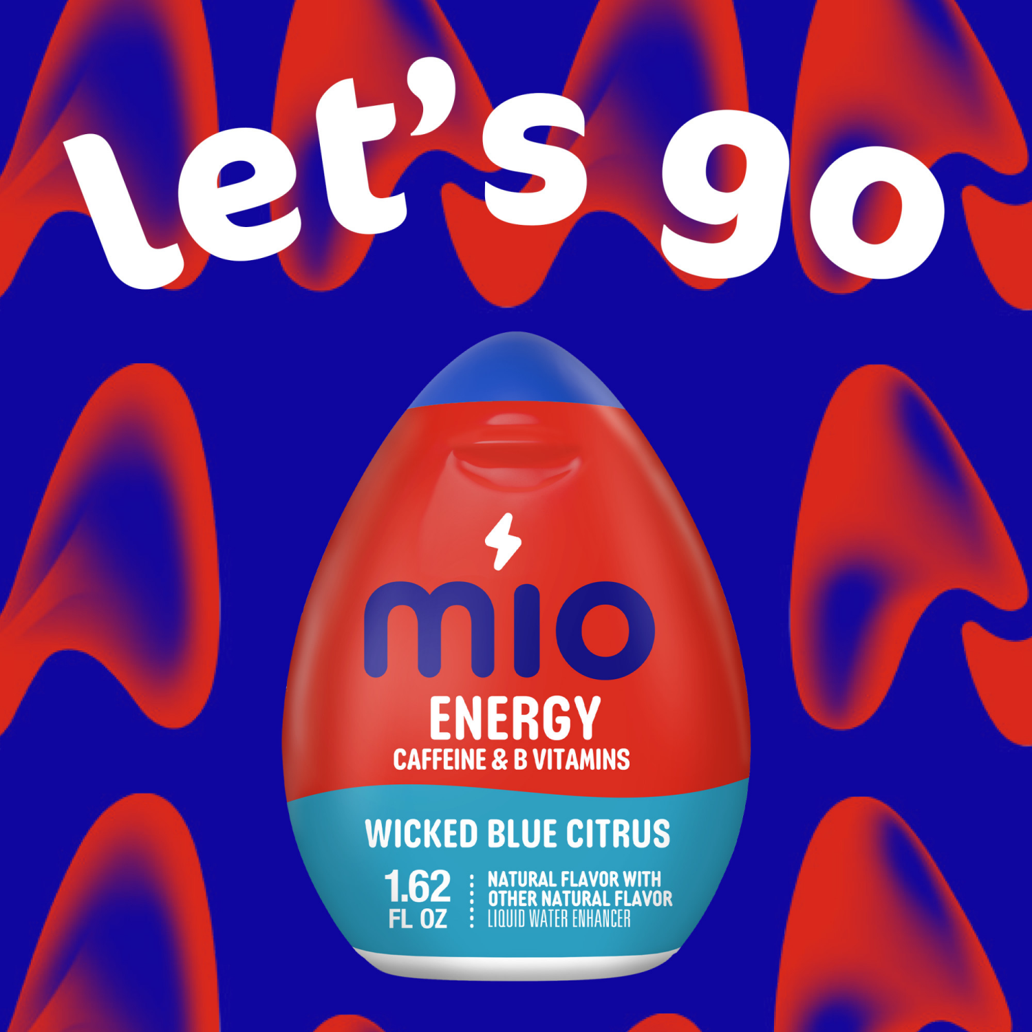 slide 7 of 8, MiO Wicked Blue Citrus Naturally Flavored Liquid Water Enhancer with Caffeine & B Vitamins, 1.62 fl oz Bottle, 1.62 fl oz