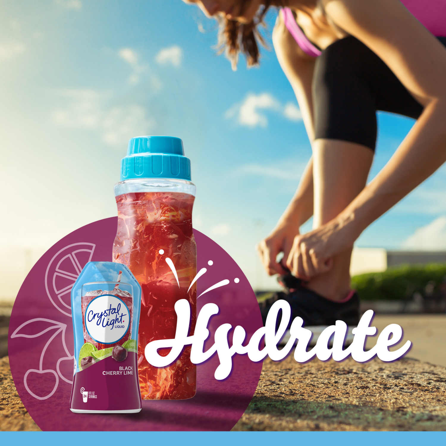 slide 7 of 8, Crystal Light Liquid Black Cherry Lime Naturally Flavored Drink Mix, 1.62 fl oz