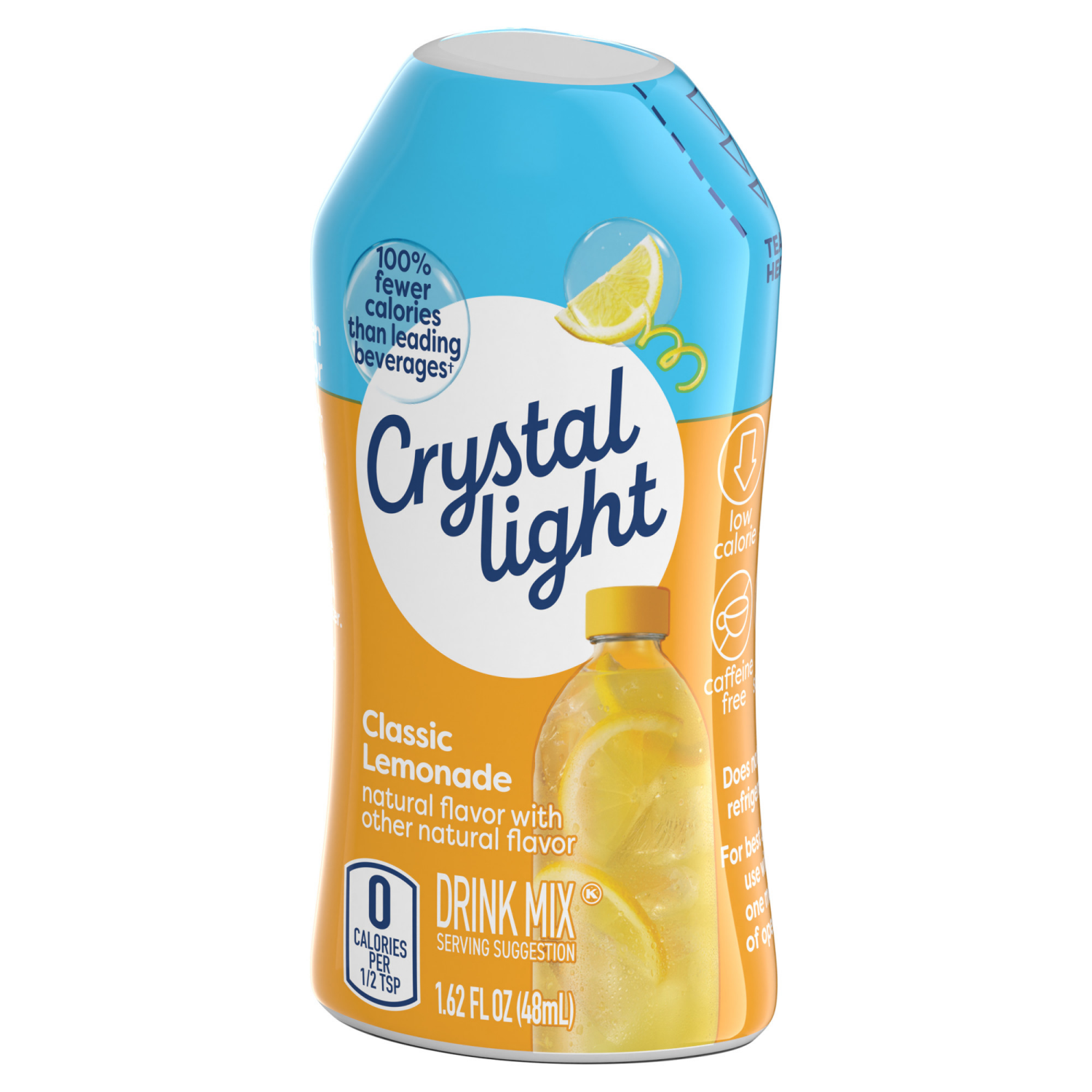 slide 4 of 8, Crystal Light Liquid Lemonade Drink Mix, 1.62 fl oz Bottle, 1.62 oz