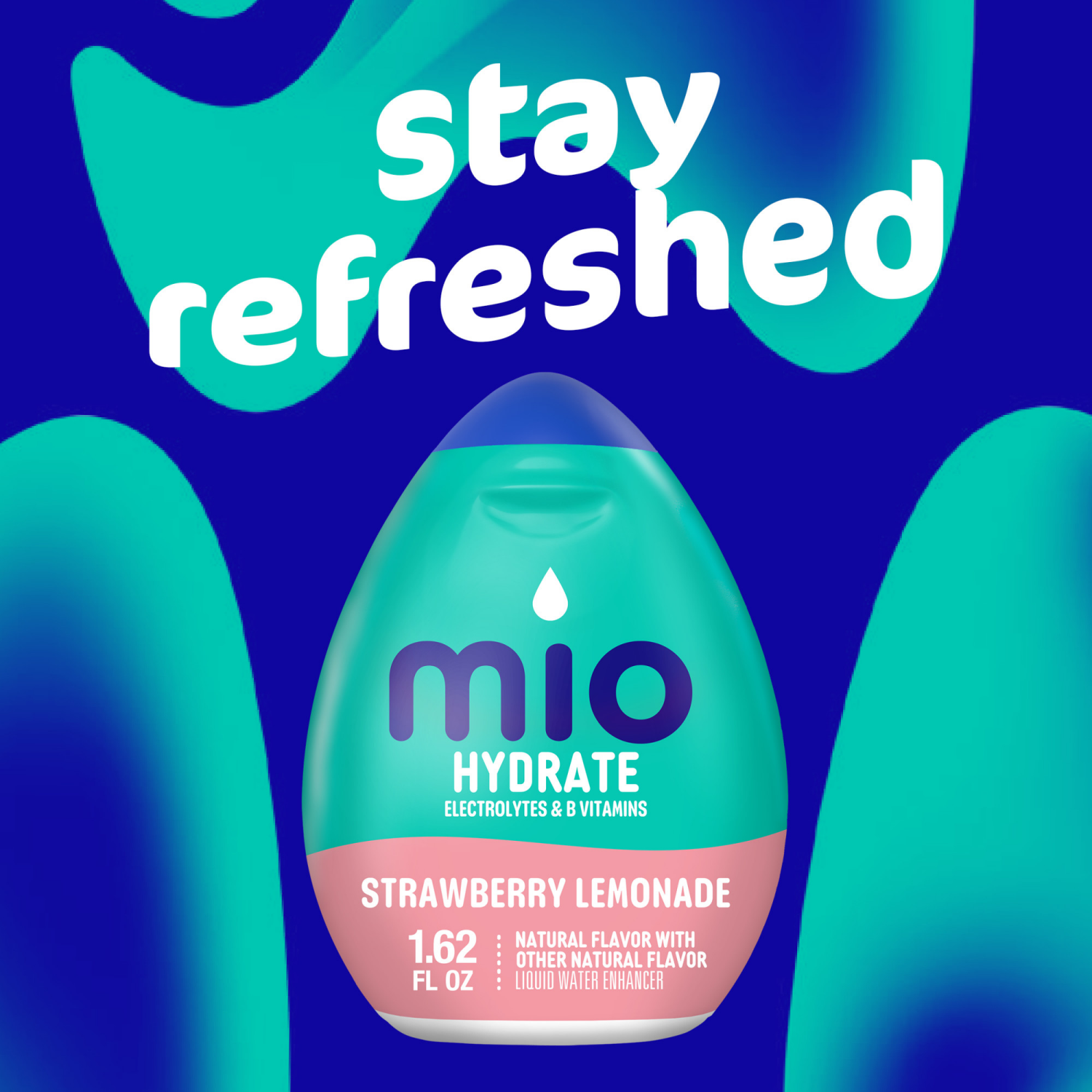 slide 7 of 8, mio Hydrate Strawberry Lemonade Flavored with other natural flavor Liquid Water Enhancer, 1.62 fl oz Bottle, 1.62 fl oz