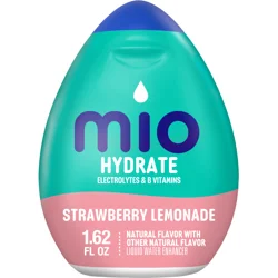 mio Hydrate Strawberry Lemonade Flavored with other natural flavor Liquid Water Enhancer, 1.62 fl oz Bottle