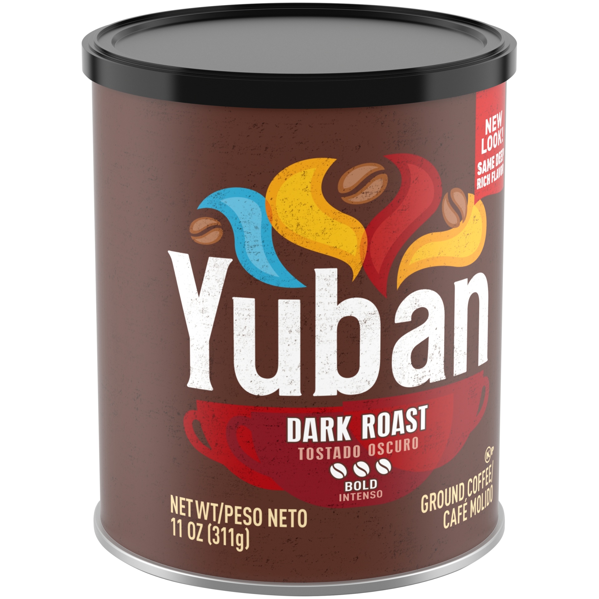 slide 5 of 5, Yuban Dark Roast Bold Roast Ground Coffee ister, 11 oz