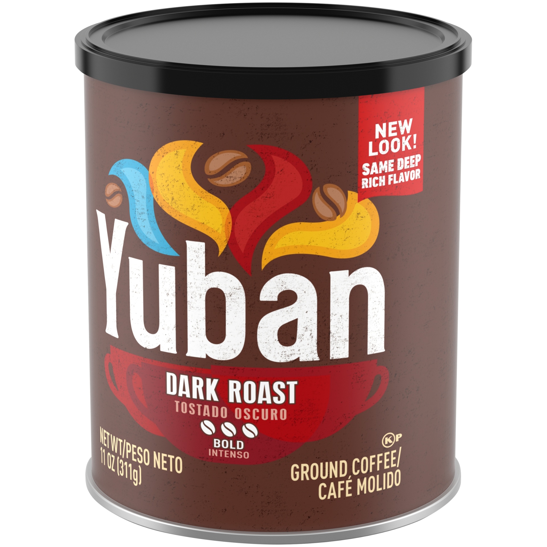 slide 2 of 5, Yuban Dark Roast Bold Roast Ground Coffee ister, 11 oz