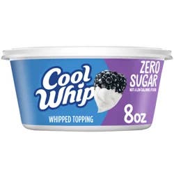 Cool Whip Zero Sugar Whipped Topping Lid (66849-00001 - C34343379) 8 oz (227g) English