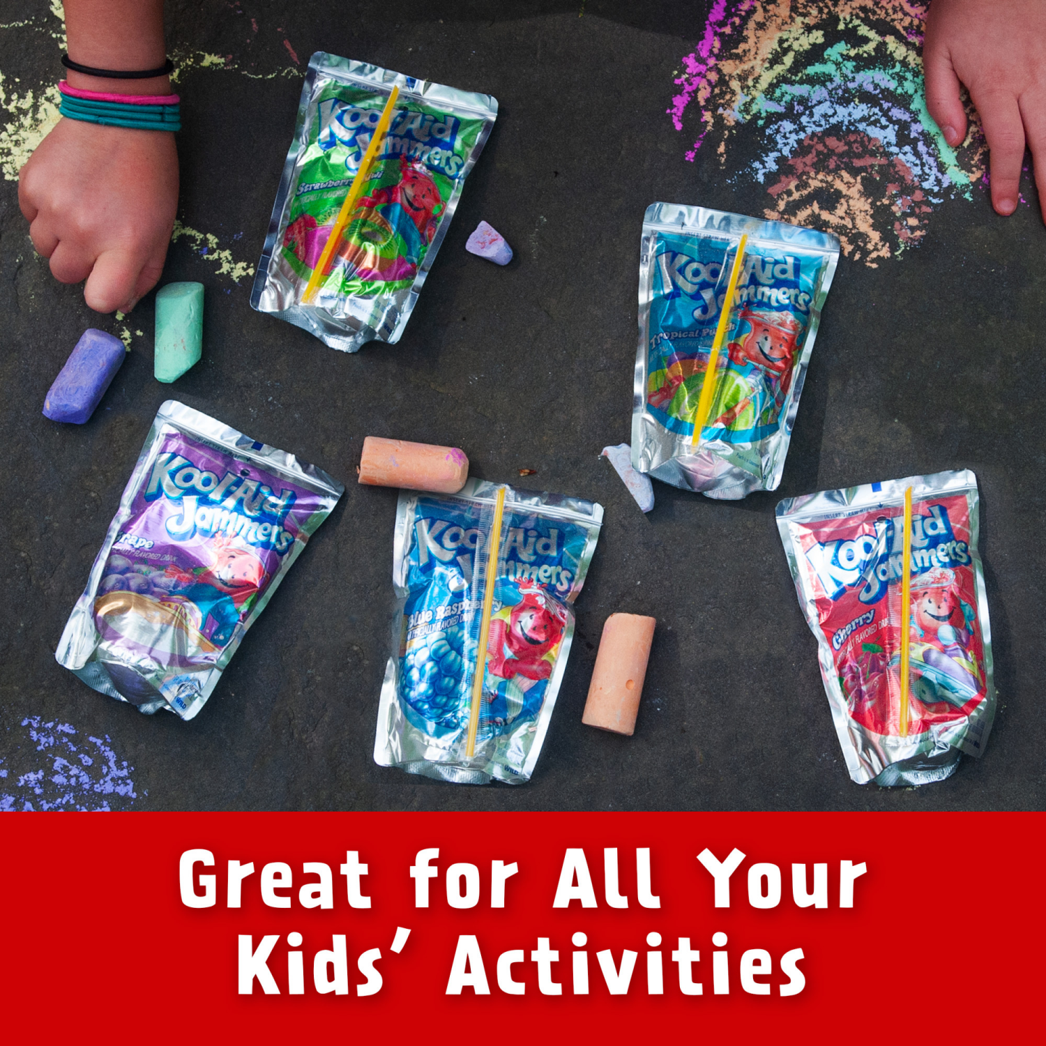 slide 8 of 8, Kool-Aid Jammers Cherry Flavored 10 ct Box, 6 fl oz Pouches, 10 ct