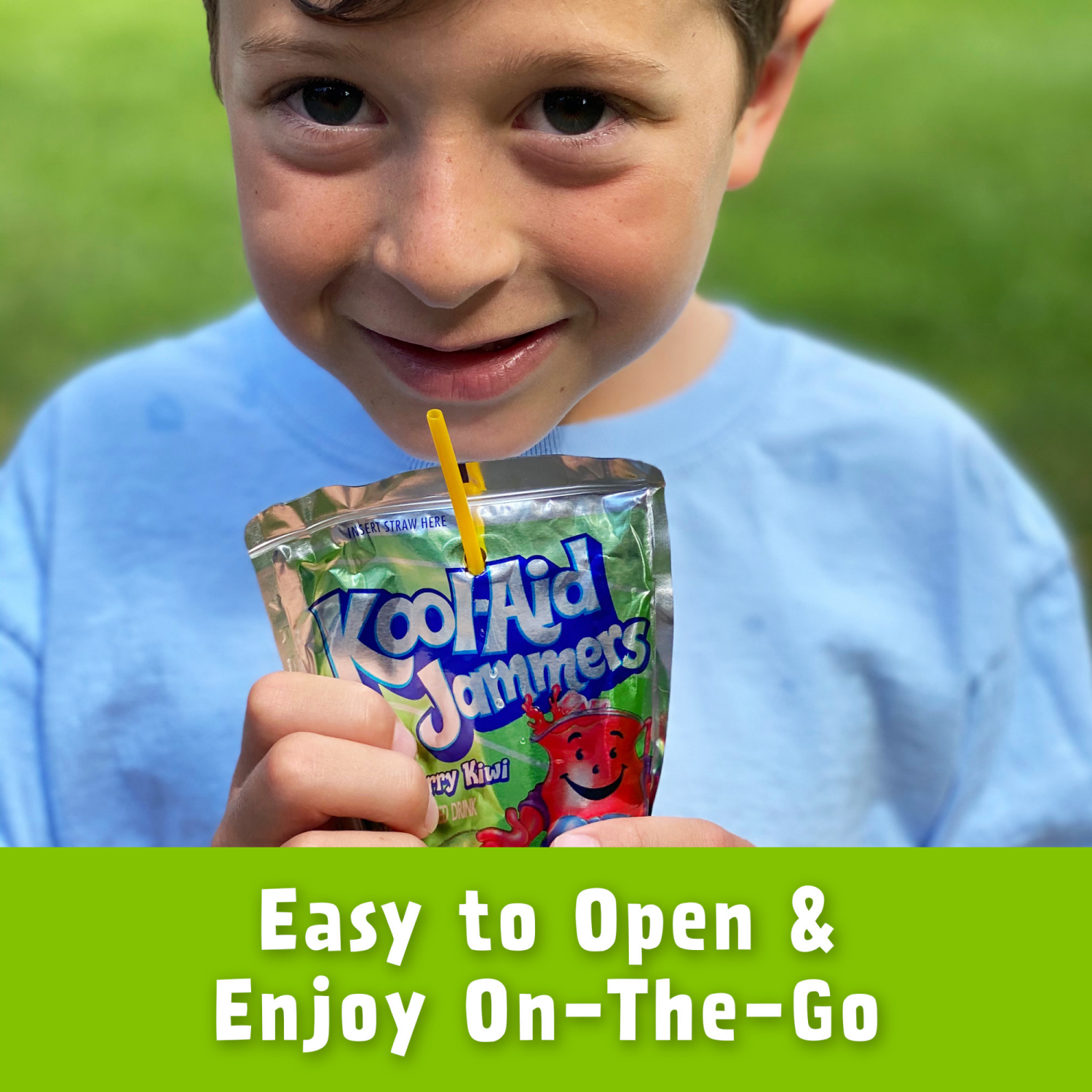 slide 4 of 8, Kool-Aid Jammers Strawberry Kiwi Flavored 0% Juice Drink, 10 ct Box, 6 fl oz Pouches, 10 ct