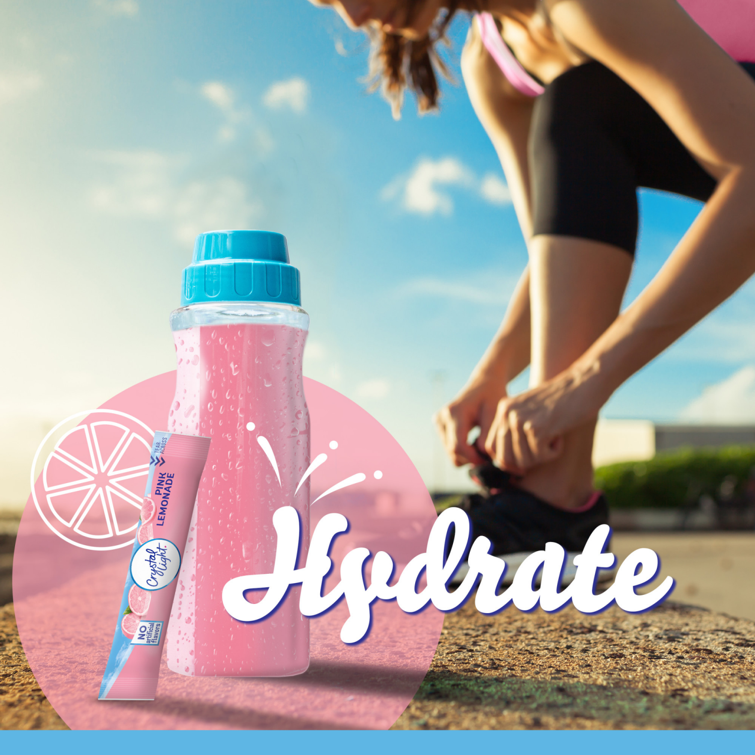 slide 2 of 5, Crystal Light Pink Lemonade On-The-Go Powdered Drink Mix , 10 ct - 0.13 oz Packets, 1.3 oz