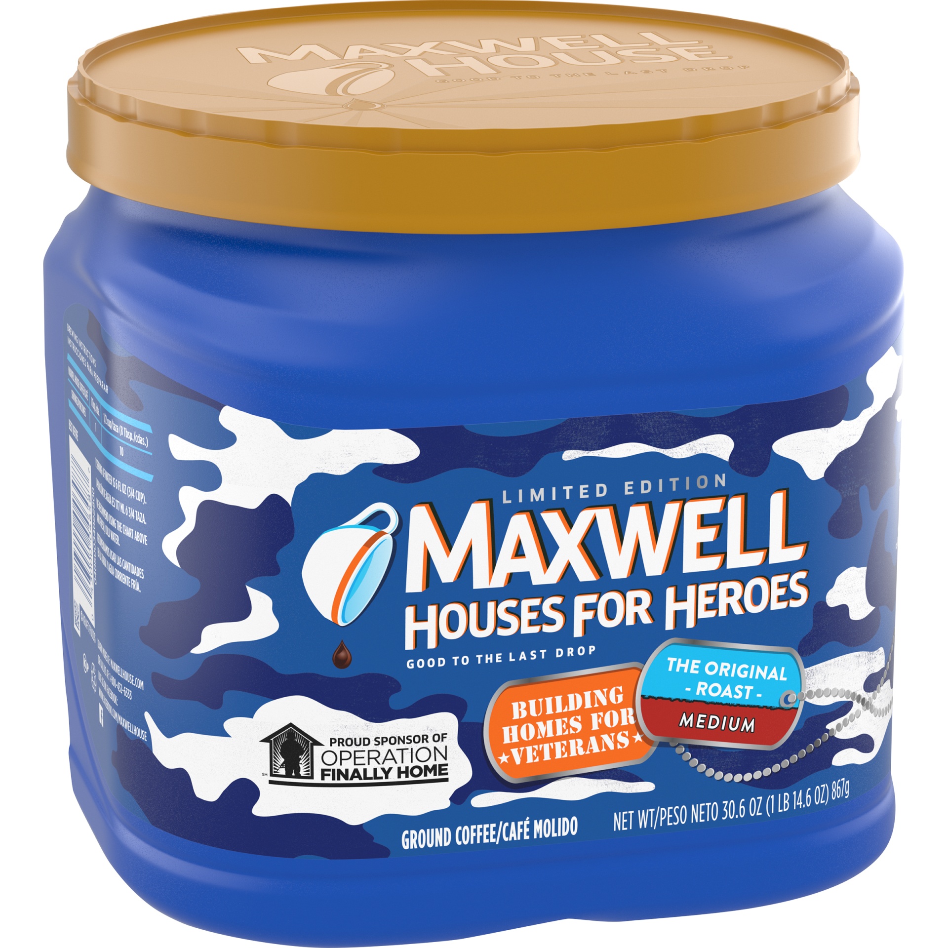 slide 4 of 6, Maxwell House Coffee, Ground, Original Roast, Medium - 34.5 oz, 34.5 oz