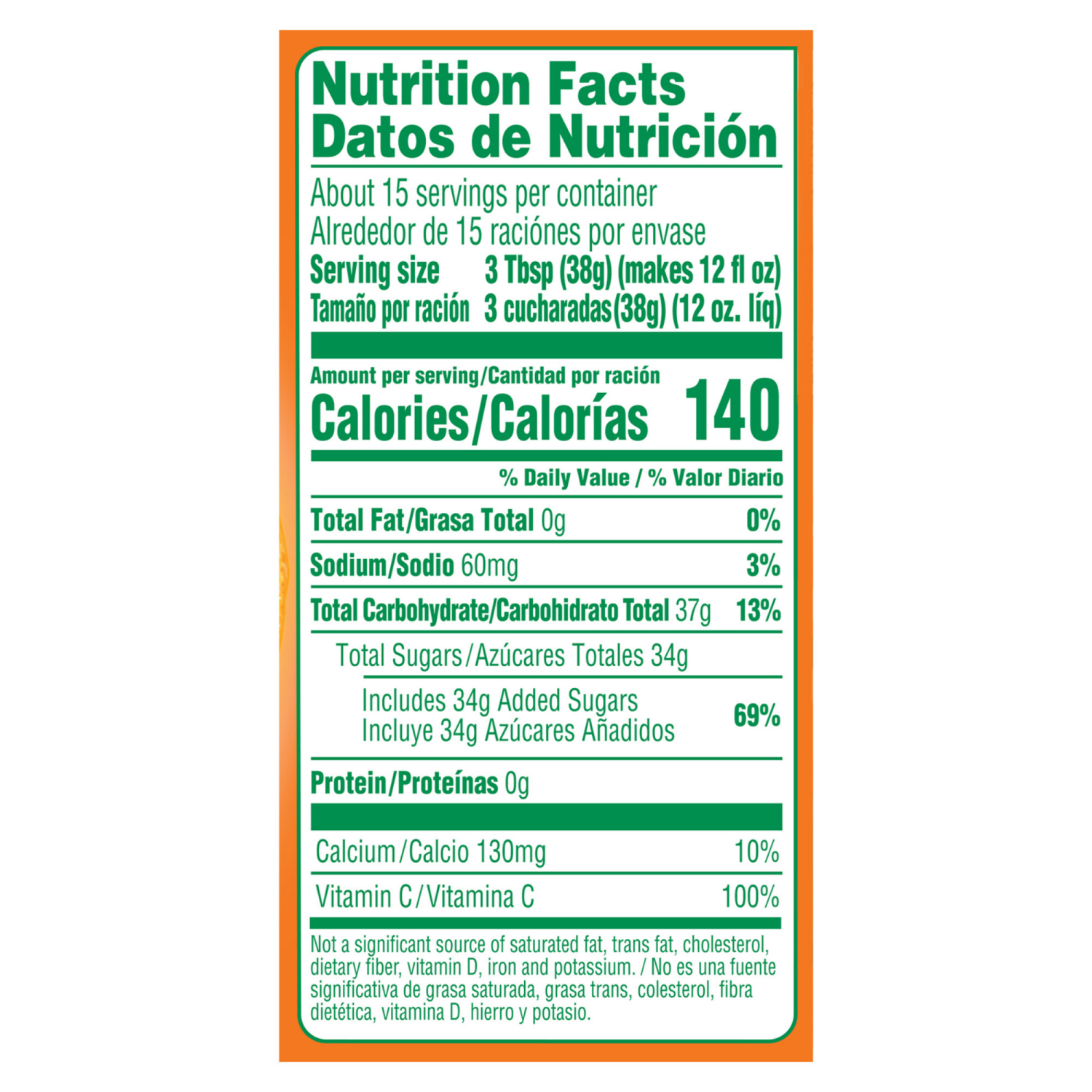 slide 3 of 5, Tang Orange Naturally Flavored Powdered Soft Drink Mix, 20 oz Canister, 20 oz