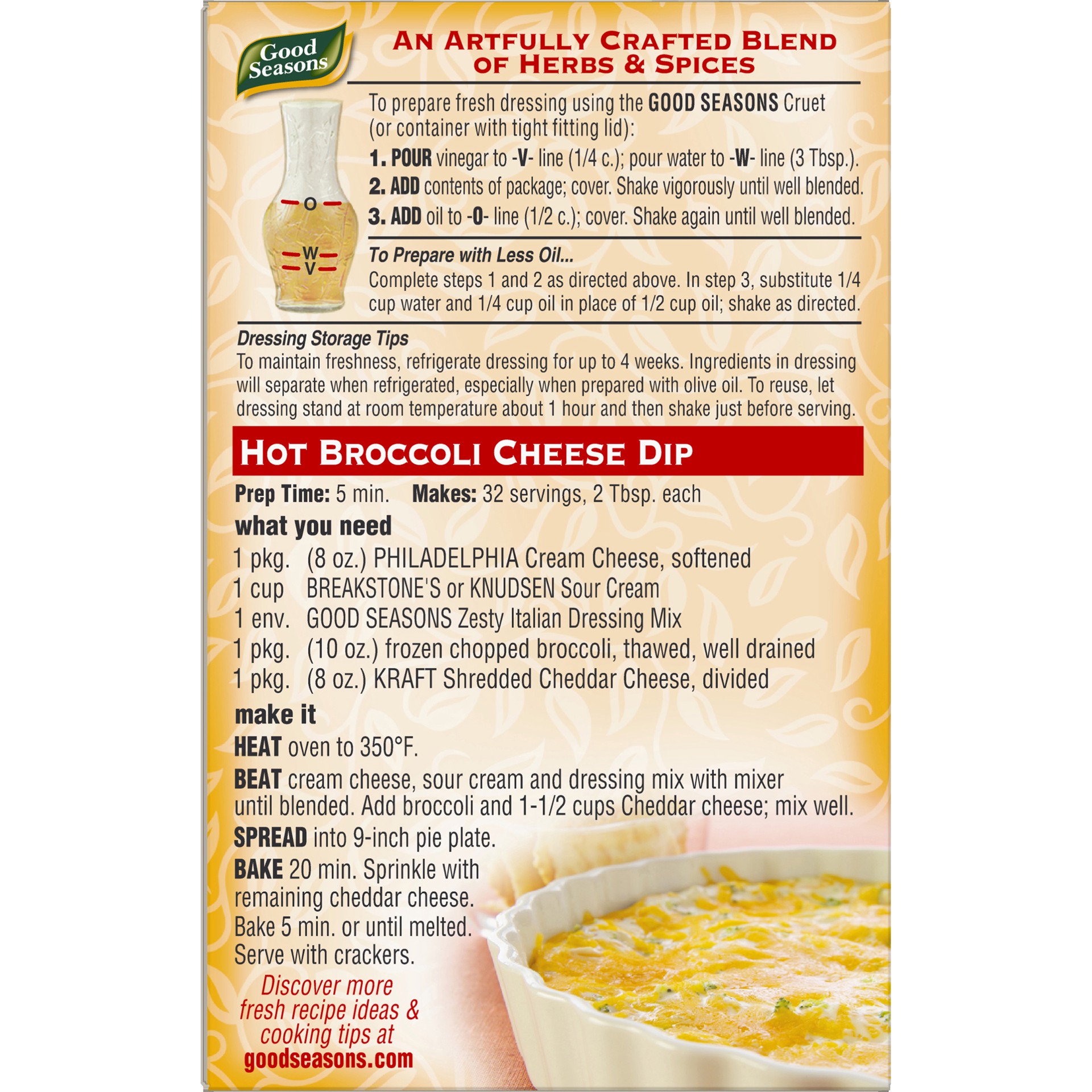 Good Seasons Zesty Italian Dressing & Recipe Seasoning Mix Packets 2.4