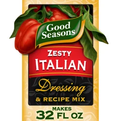 Good Seasons Zesty Italian Dry Salad Dressing and Recipe Mix, 4 ct - Packets