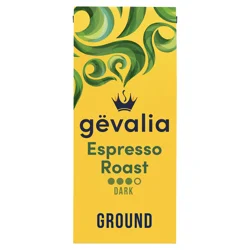 Gevalia Espresso Roast Dark Roast Ground Coffee, 12 oz. Bag