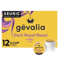 Gevalia Dark Royal Roast Dark Roast K-Cup Coffee Pods, 12 ct. Box
