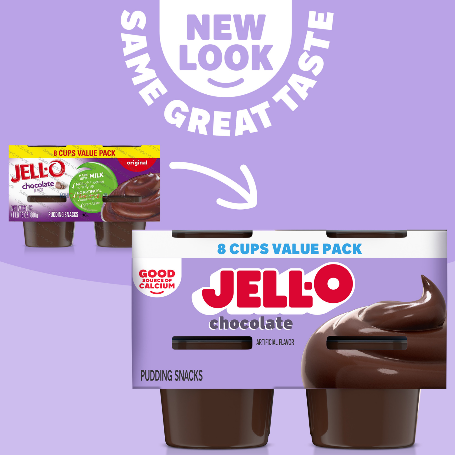 slide 4 of 5, Jell-O Original Chocolate Ready-to-Eat Pudding Snack Cups Value Pack, 8 ct Cups, 8 ct