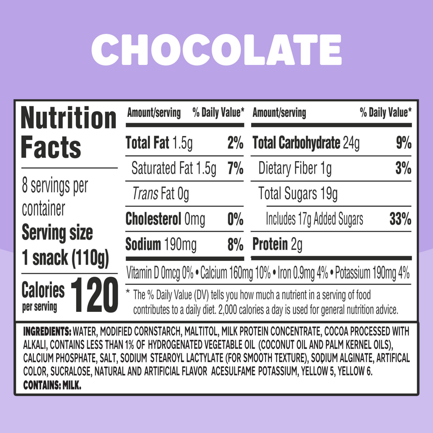 slide 5 of 5, Jell-O Original Chocolate Ready-to-Eat Pudding Snack Cups Value Pack, 8 ct Cups, 8 ct