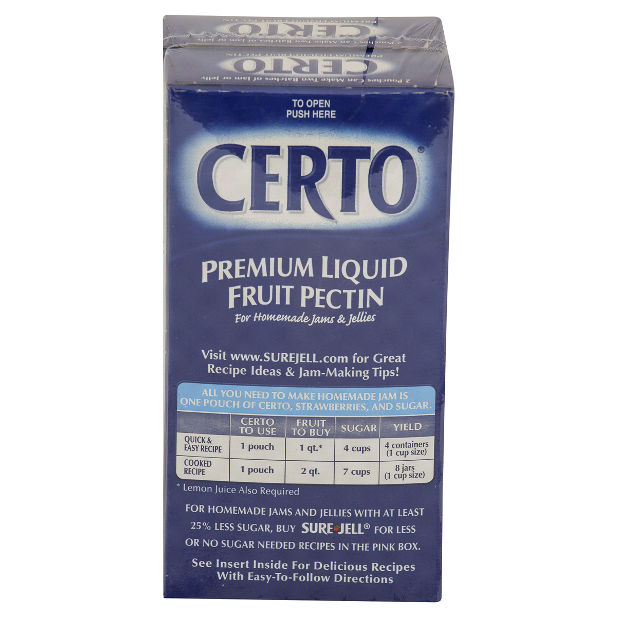 Certo Premium Liquid Fruit Pectin Value Pack Mulitpack Pouches 12 oz ...