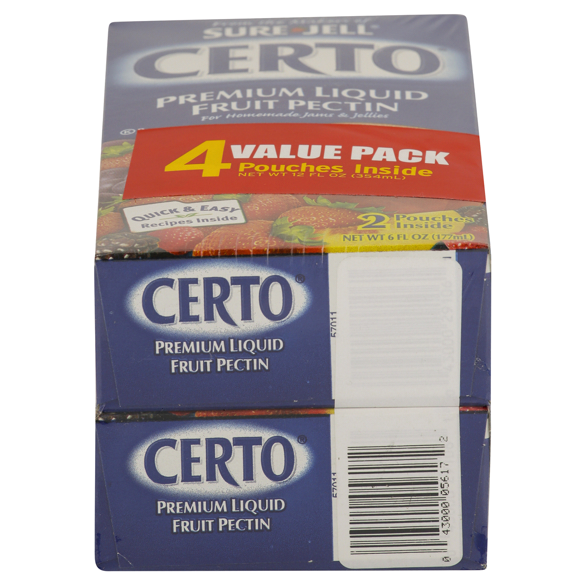 Certo Premium Liquid Fruit Pectin Value Pack Mulitpack Pouches 12 oz ...