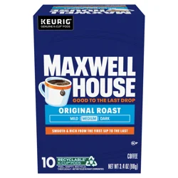 Maxwell House Original Roast Medium Roast K-Cup Coffee Pods, 12 ct. Box