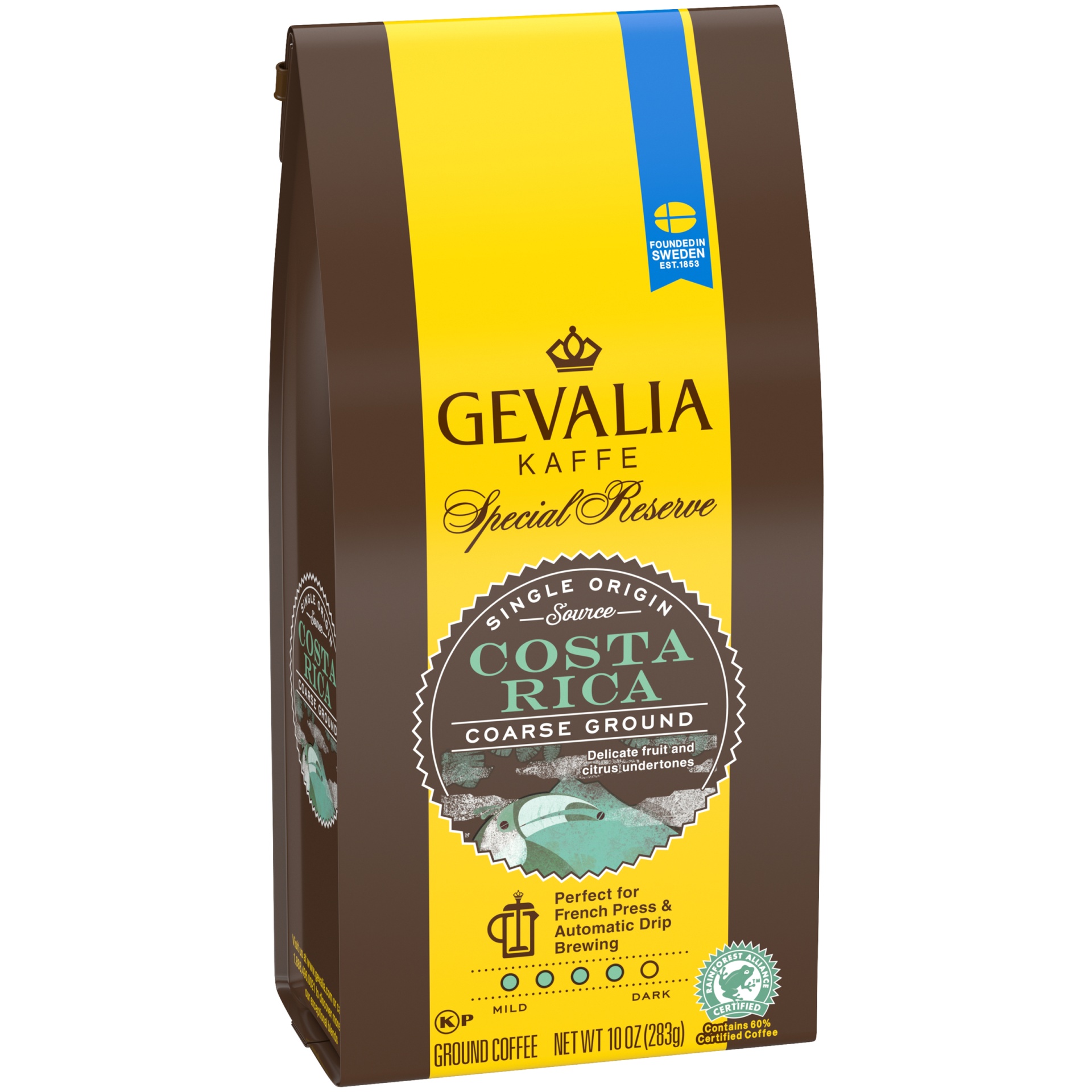 slide 2 of 5, Gevalia Special Reserve Costa Rica Single Origin Medium Roast Ground Coffee - 12 oz, 12 oz